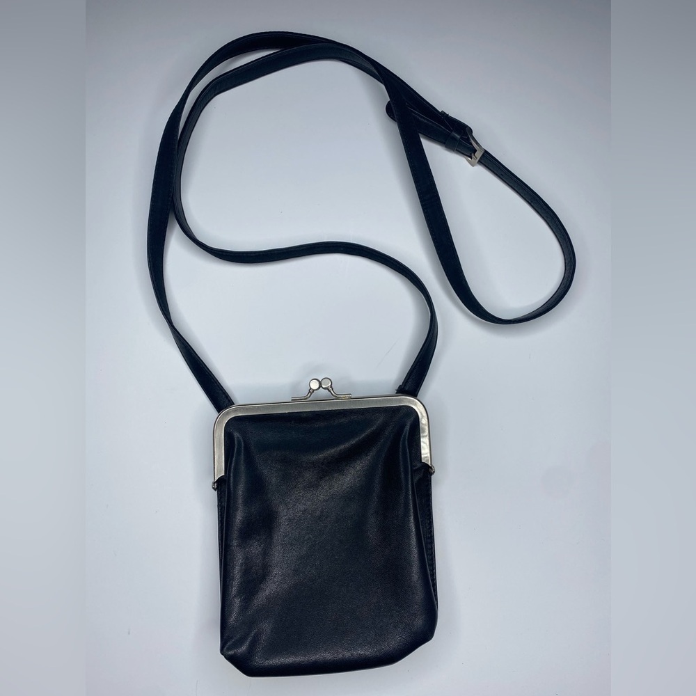 HOBO International Black Leather Mini Bag
